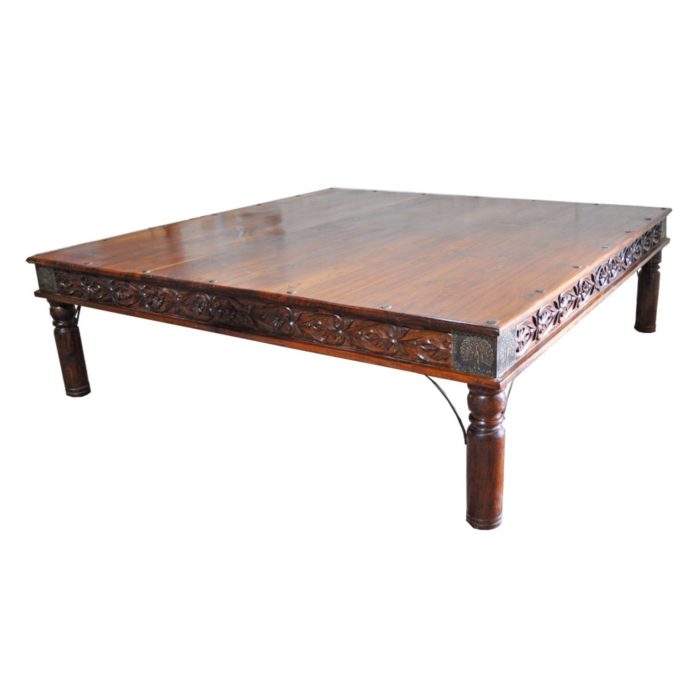 Medium-tone Peacock Table, 6'