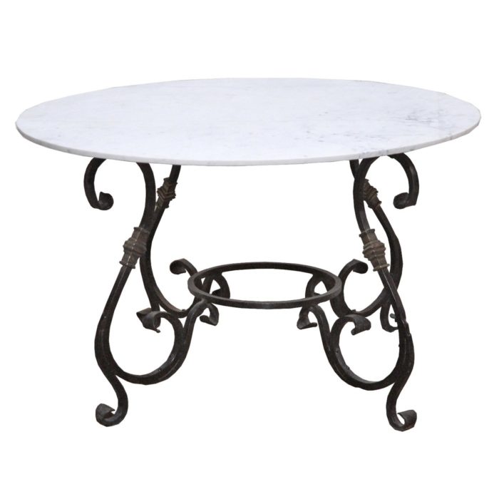 Marble and Iron Table