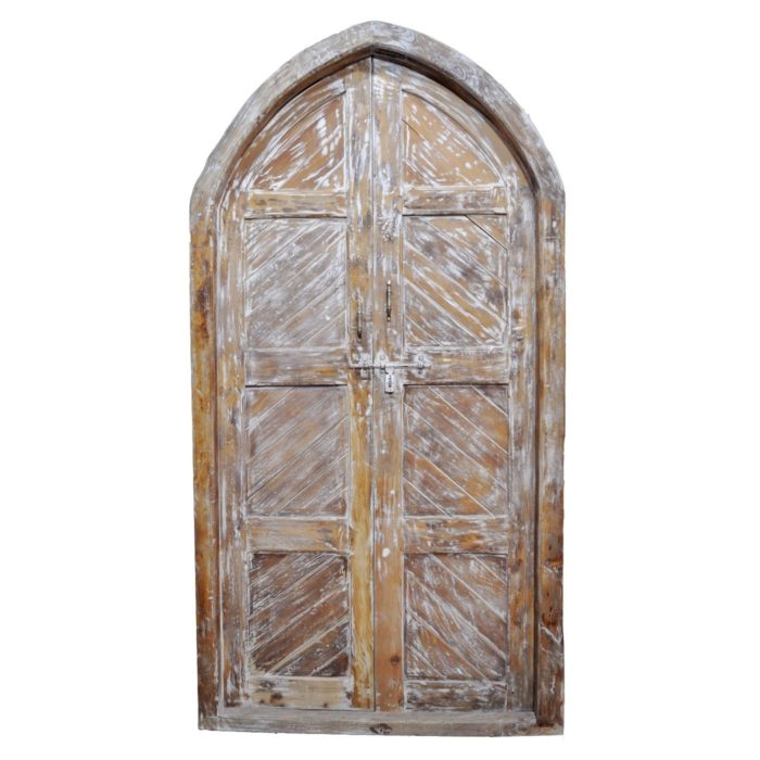 Natural Pine Door with Diagonal Details