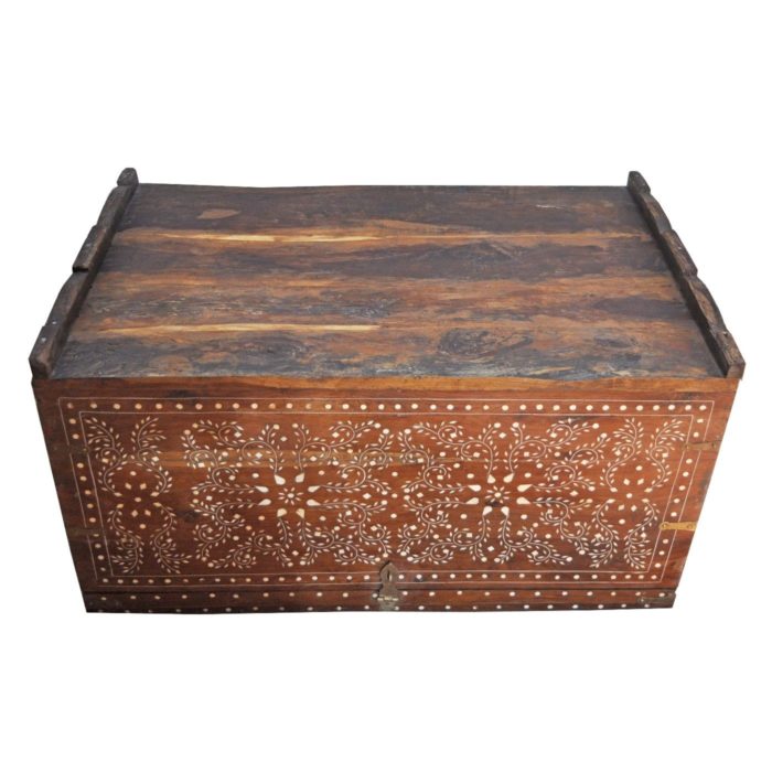 Floral Bone Inlay Trunk