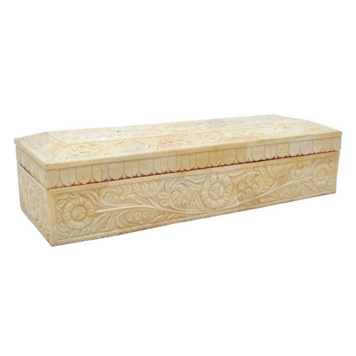 Carved Bone Pencil Box