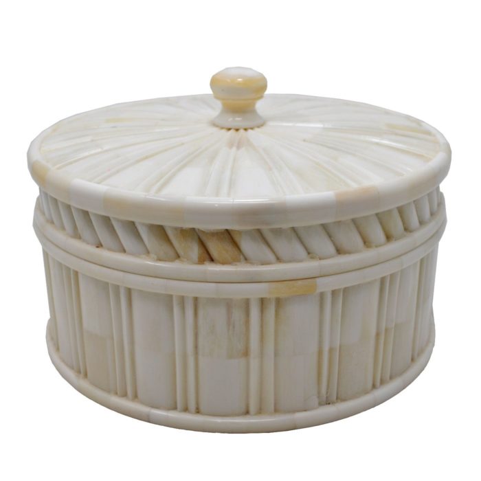 Round Bone Box, Medium