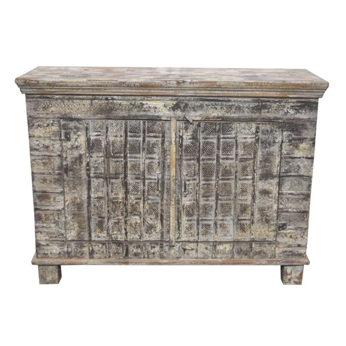 Distressed Pitara Cabinet