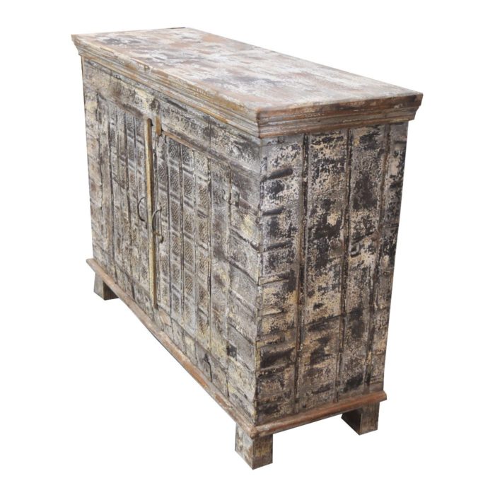 Distressed Pitara Cabinet