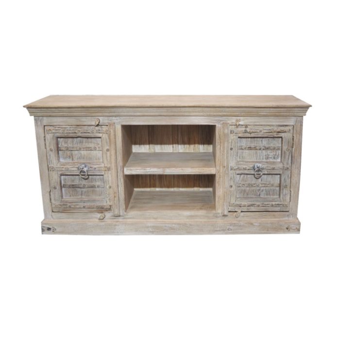 White Distressed Sideboard