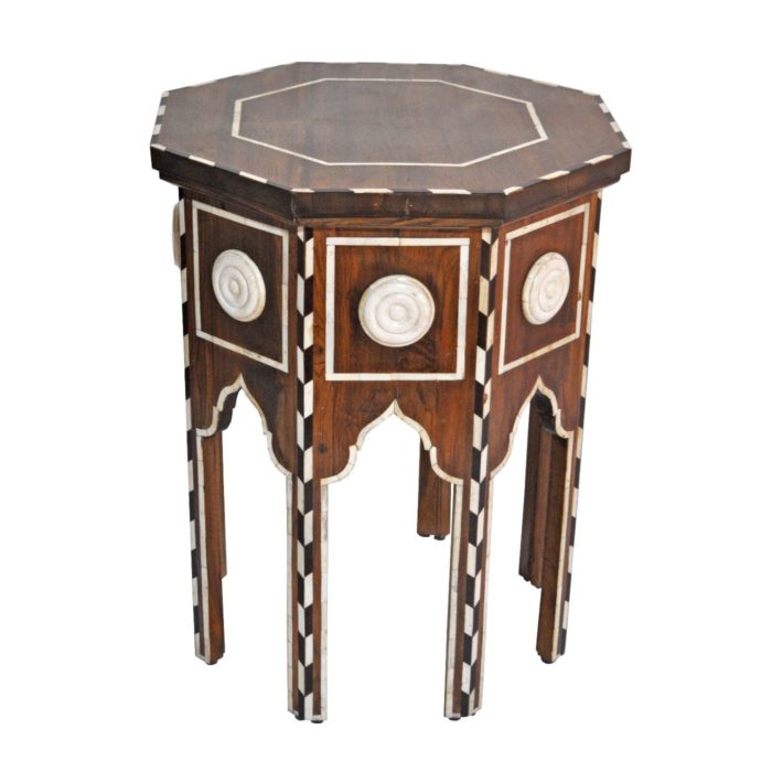 Bone Medallion Octagonal Table