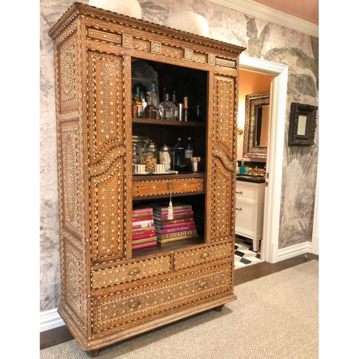 Bone Inlay Armoire