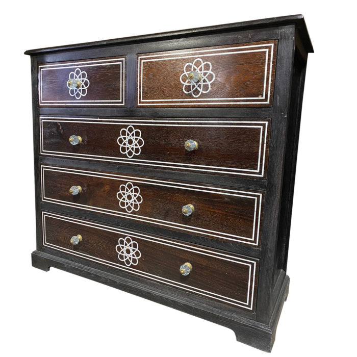 Atom Inlay Chest of Drawers, Small