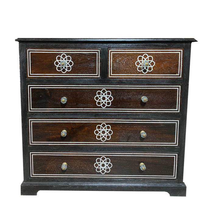 Atom Inlay Chest of Drawers, Small