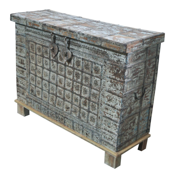 Blue Wash Console Trunk