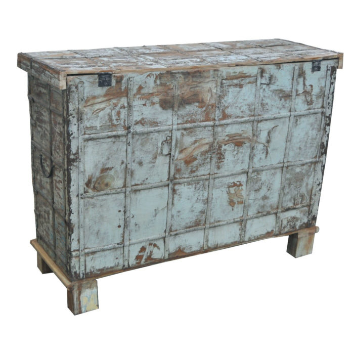 Blue Wash Console Trunk