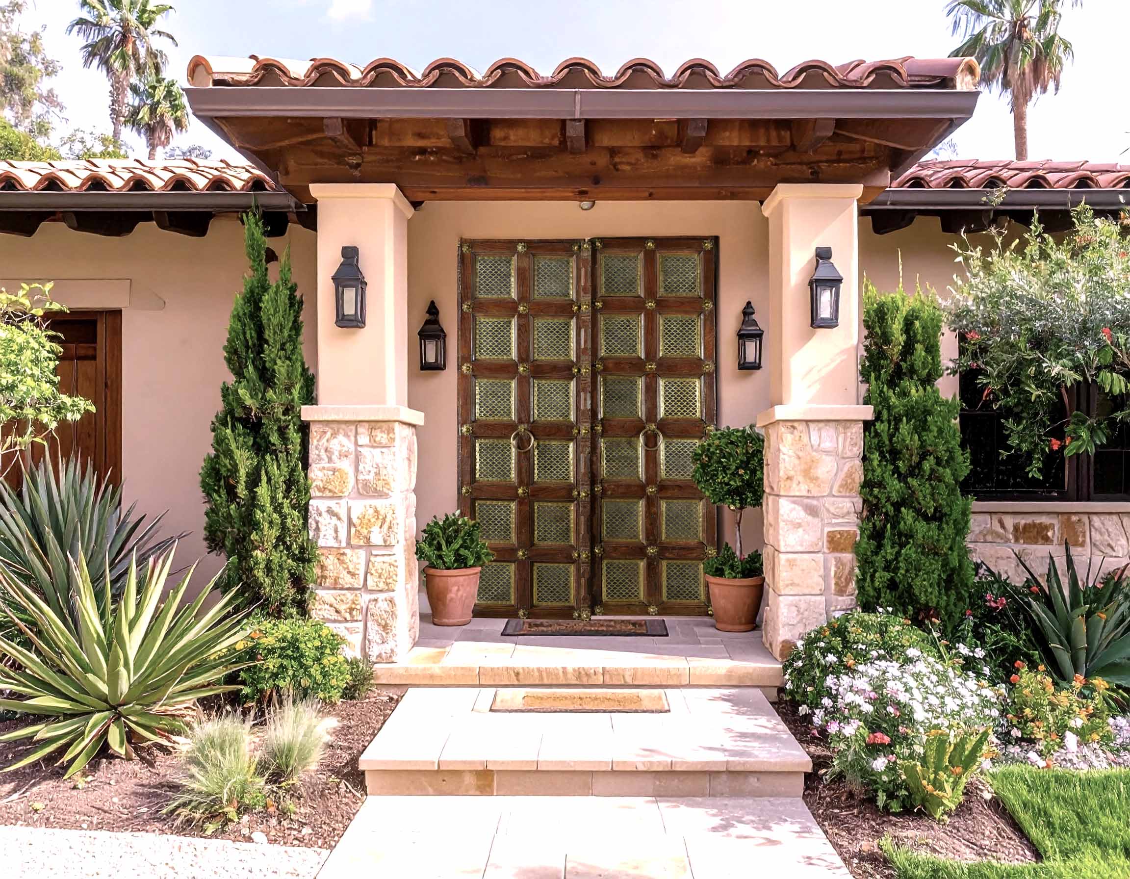 Teak Door with Brass details