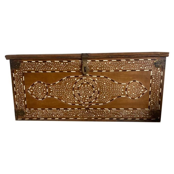 Brass Bracket Bone Inlay Trunk