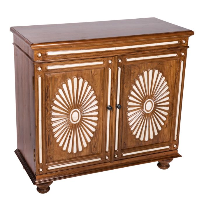 Anglo-Indian Inlay Sideboard