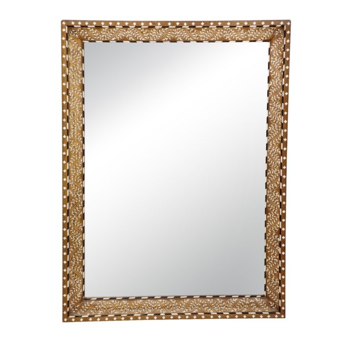 Quatrefoil Border Inlay Mirror, 3x4