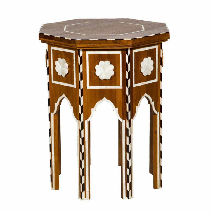 Bone Medallion Octagonal Table