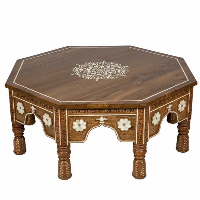 Inlay Octagonal Coffee Table, 48"