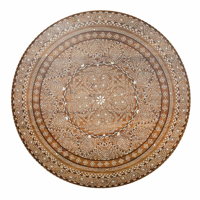 Bone Inlay Round Table