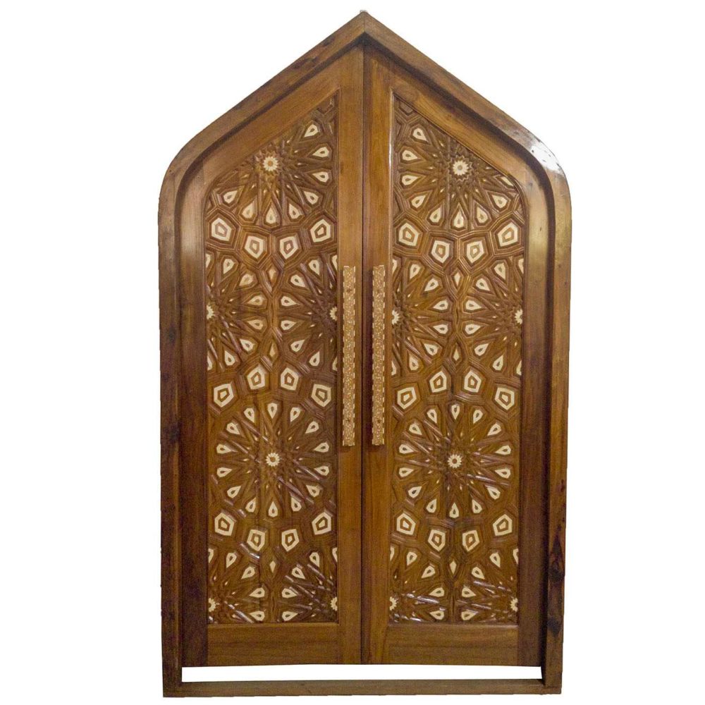 Mihrab Inlay Door | Islamic-style Door | Bone Inlay Door | Dallas Doors