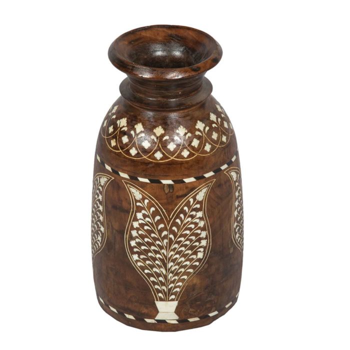 Scroll Bone Inlay Pot