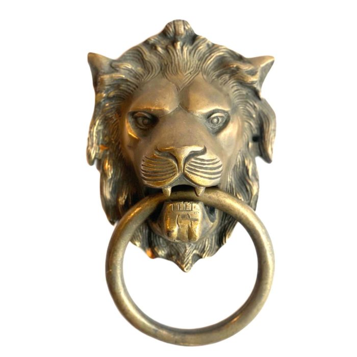 Lion Brass Door Knocker