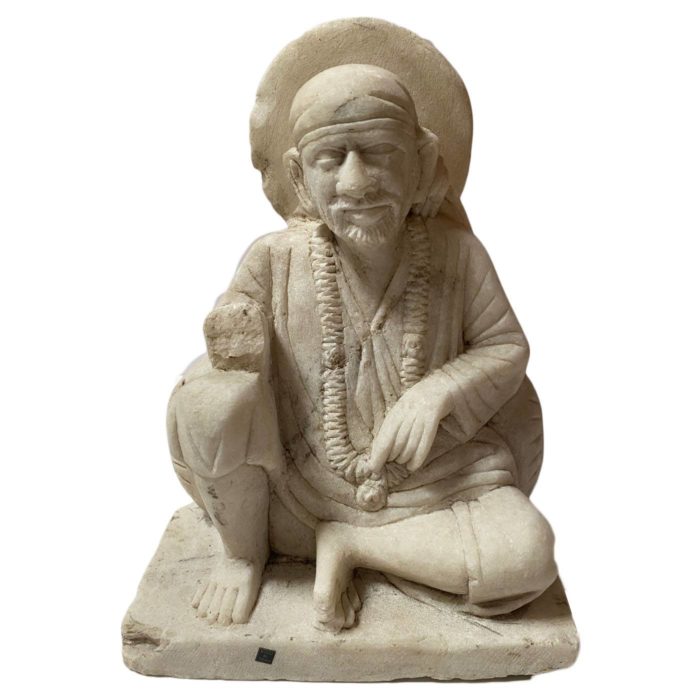 Marble Sai Baba with Halo