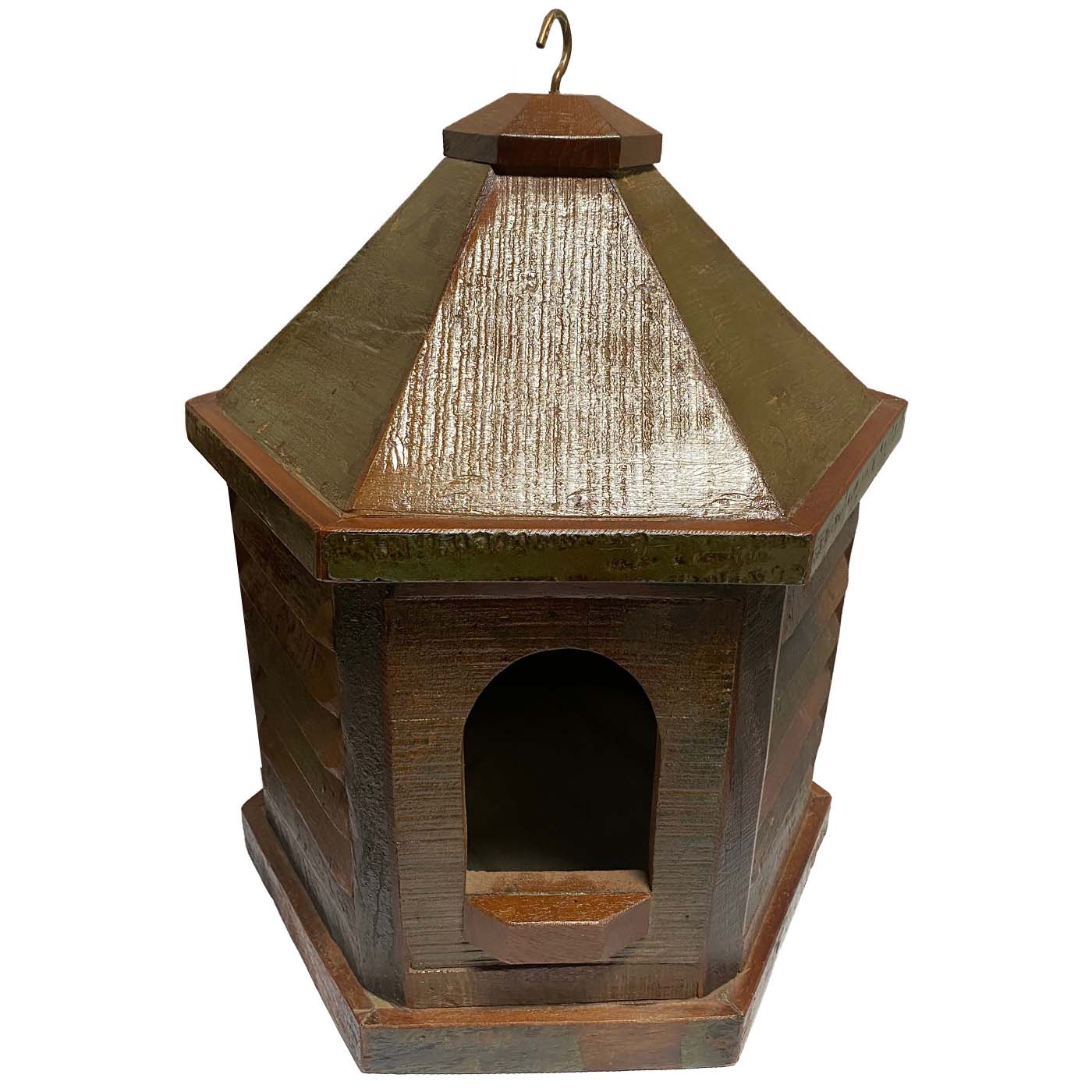 Teak Birdhouse 6 Sided