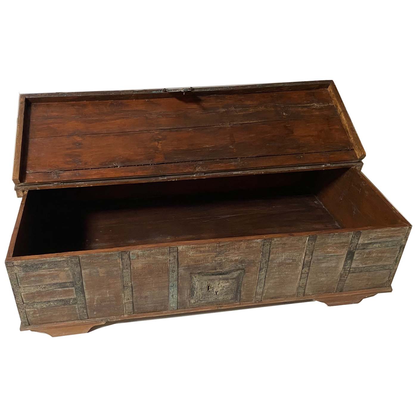 Antique Teak Coffee Table Trunk