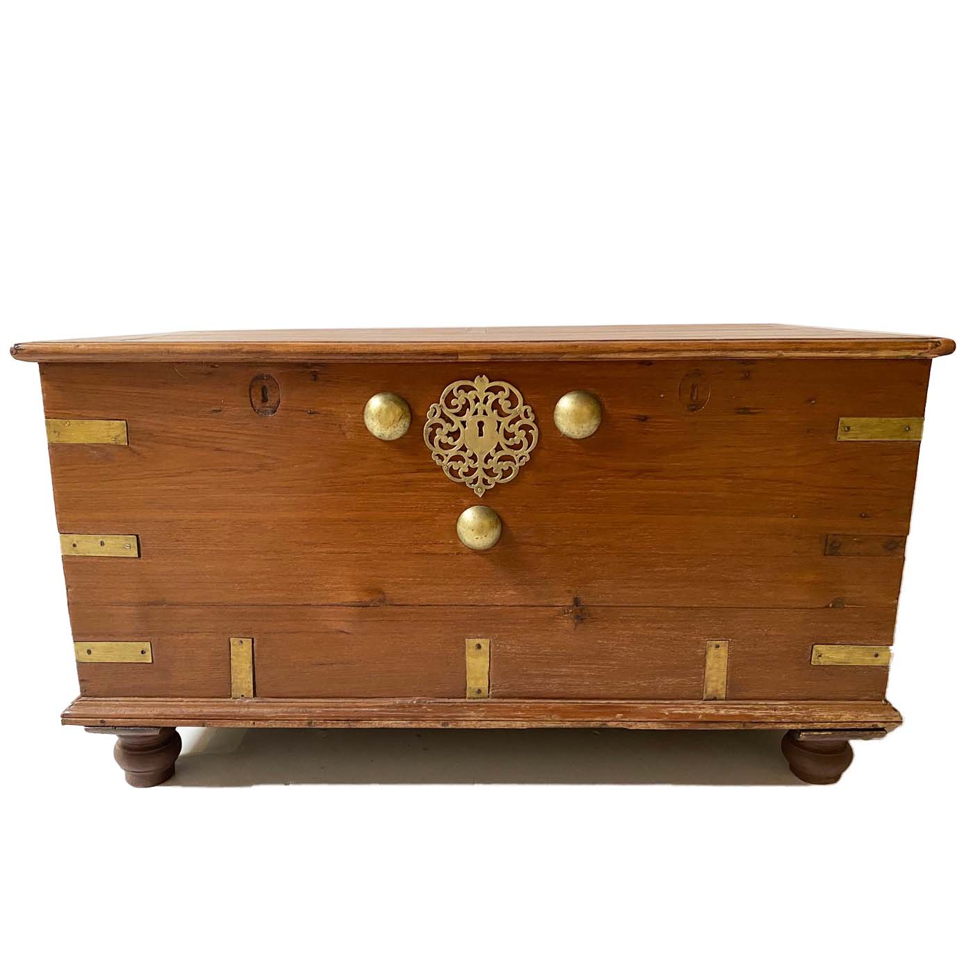 Antique Trunk with Brass