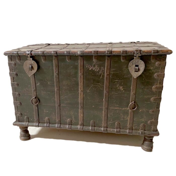 Green Antique Trunk