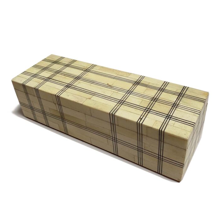 Bone Plaid Box