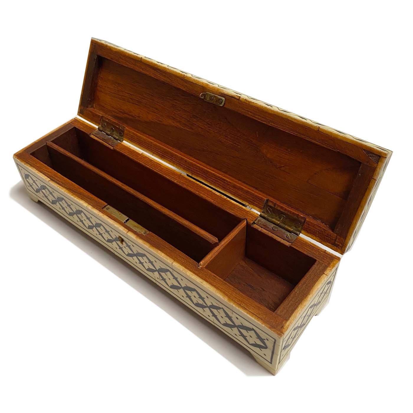 Vined Bone Pencil Box