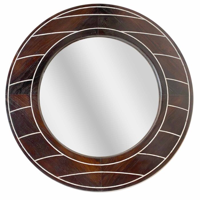 Round Pearl Inlay Mirror
