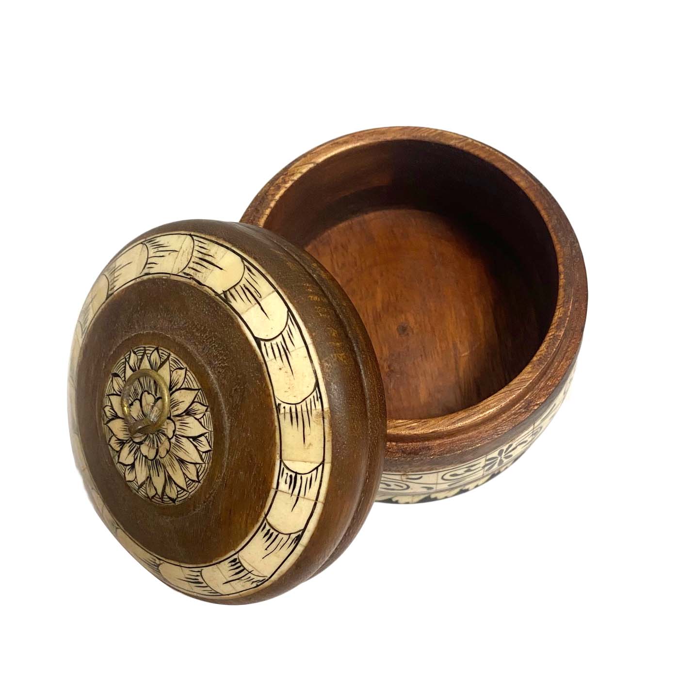 Inlay Floral Spice Box