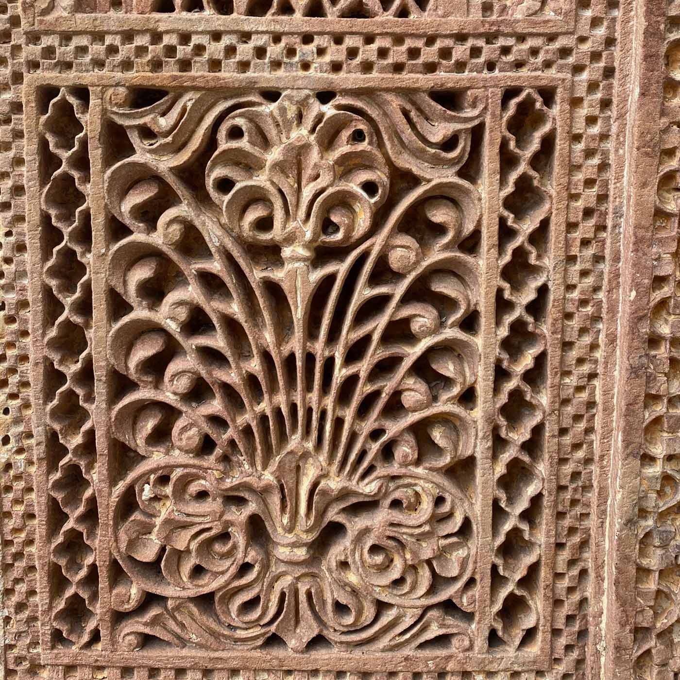 Antique Sandstone Jali Panel