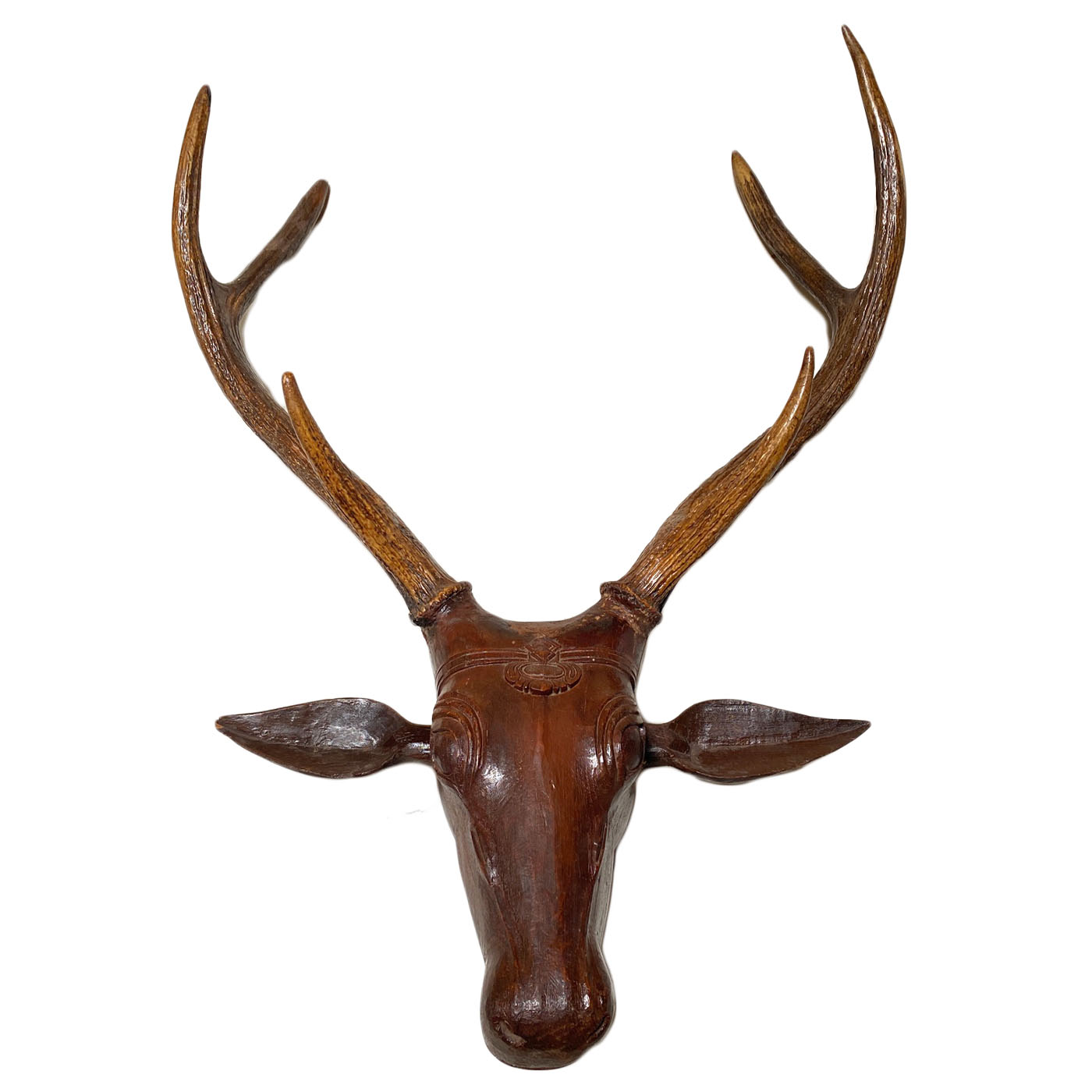 Carved Vintage Deer Head