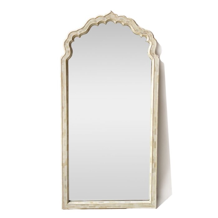 Bone Overlay Arch Mirror