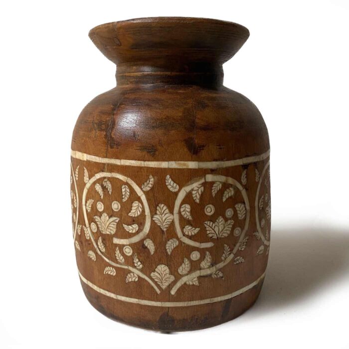 Bone Inlay Pot 112D