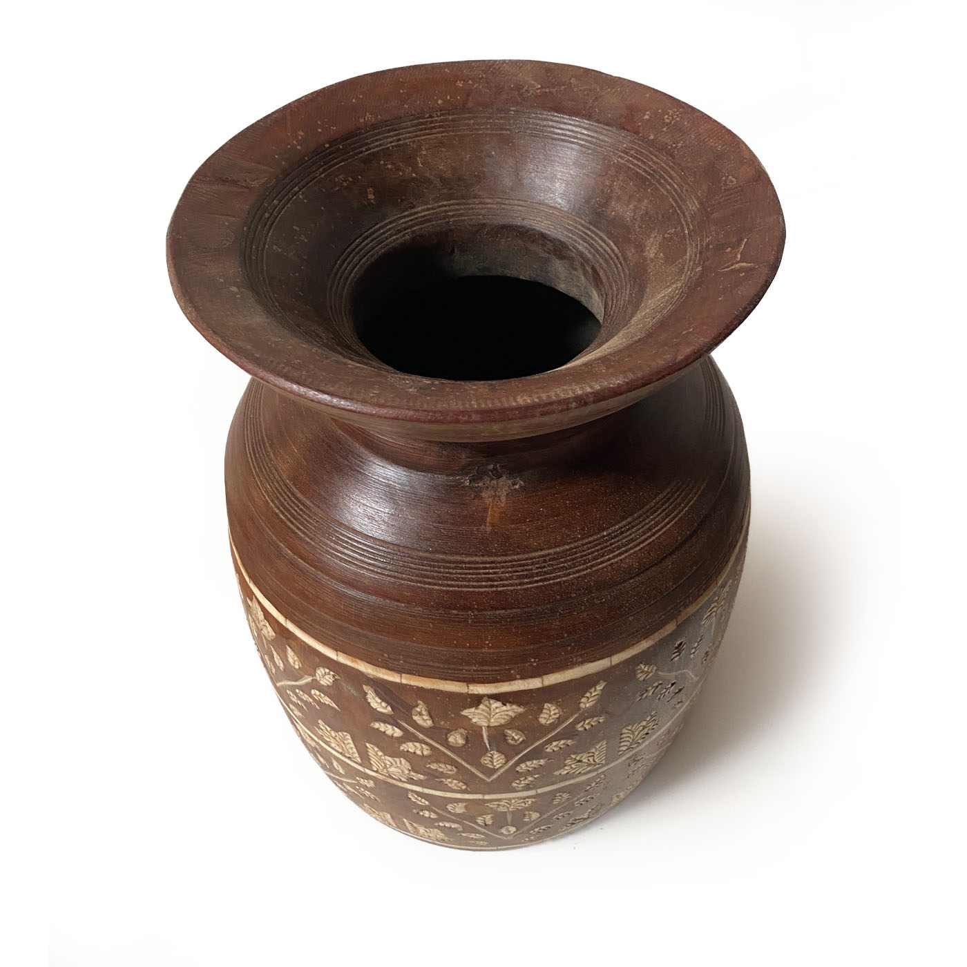 Bone Inlay Pot 112F