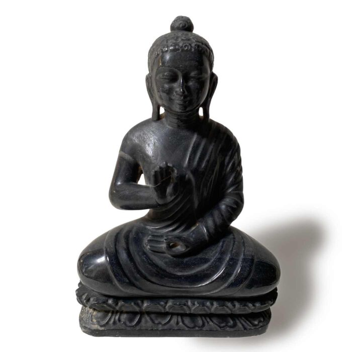 Carved Buddha in Black, Large