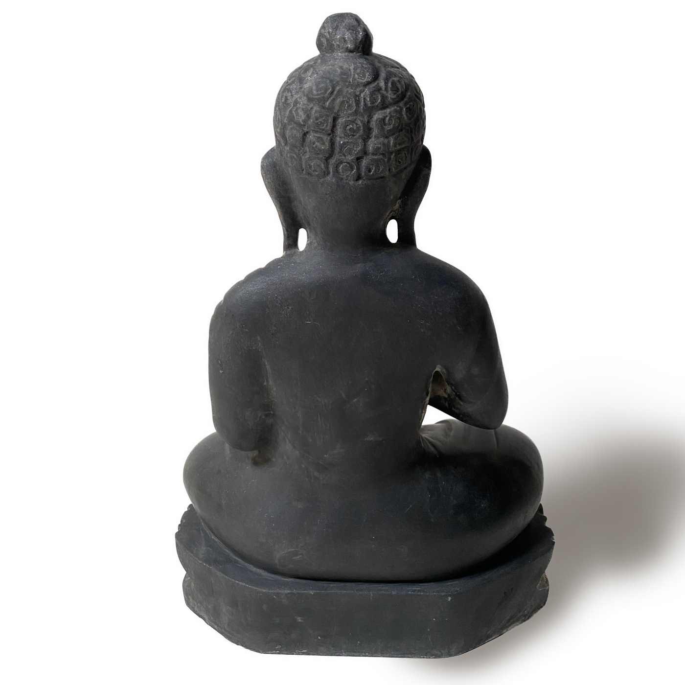 Carved Buddha in Black, Large