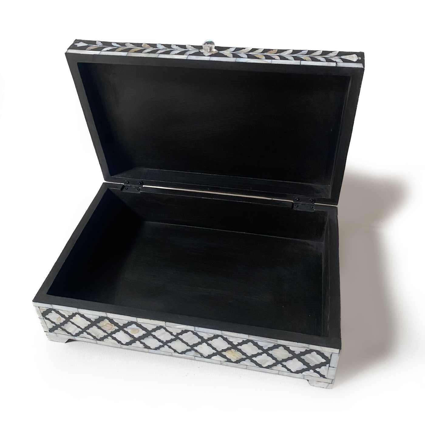 Mother of Pearl Box, Black Finish