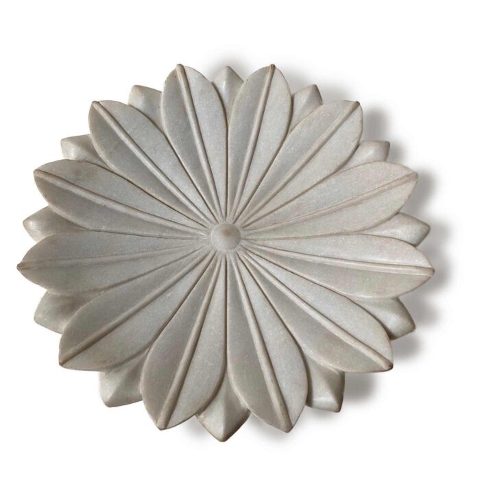 Marble Lotus Dish, XLarge