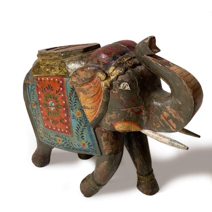 Painted Elephant, Dark Finish