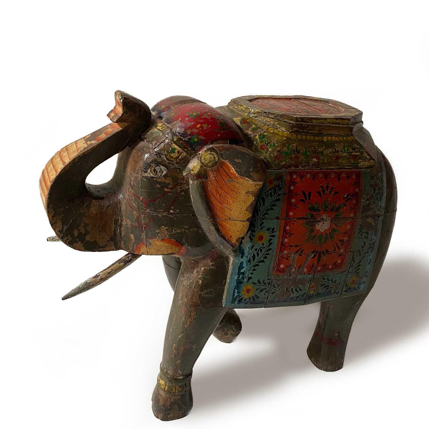 Painted Elephant, Dark Finish