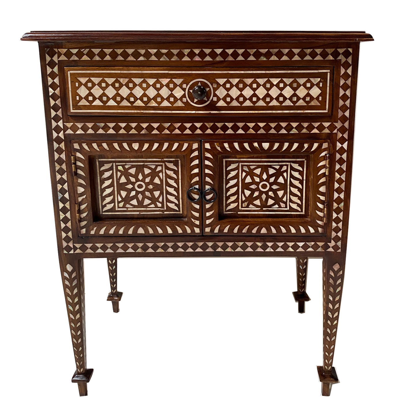 Mother of Pearl Cabinet Side Table