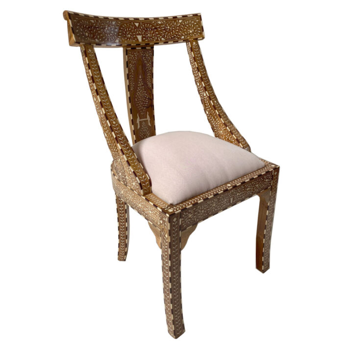 Peacock Inlay Chair