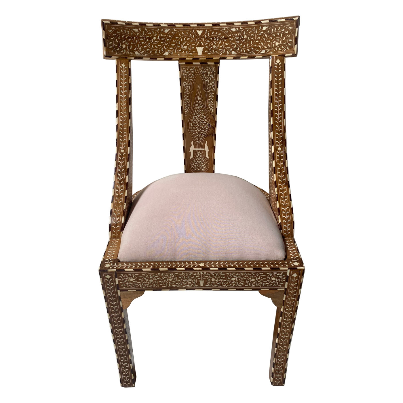 Peacock Inlay Chair