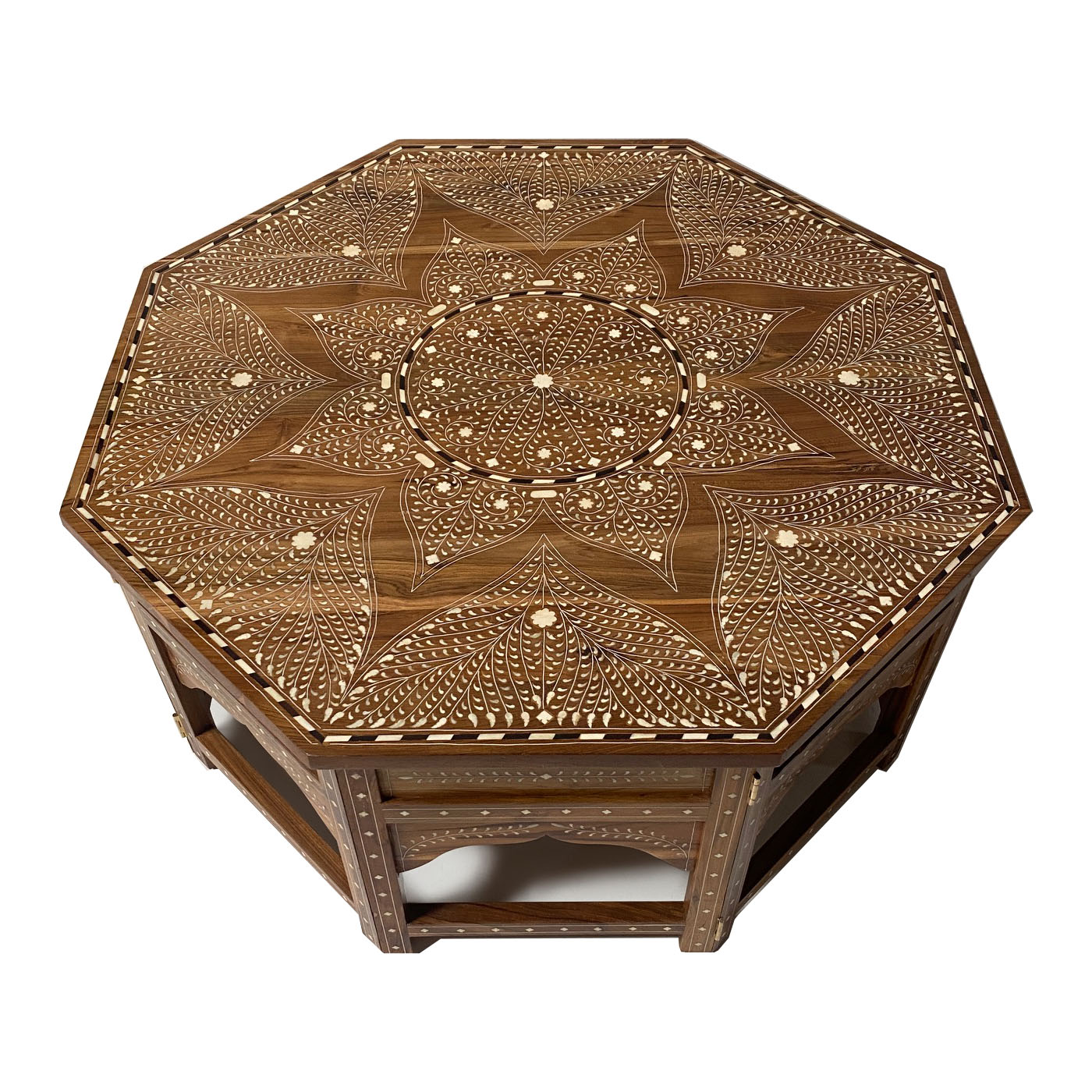Octagonal Inlay Coffee Table