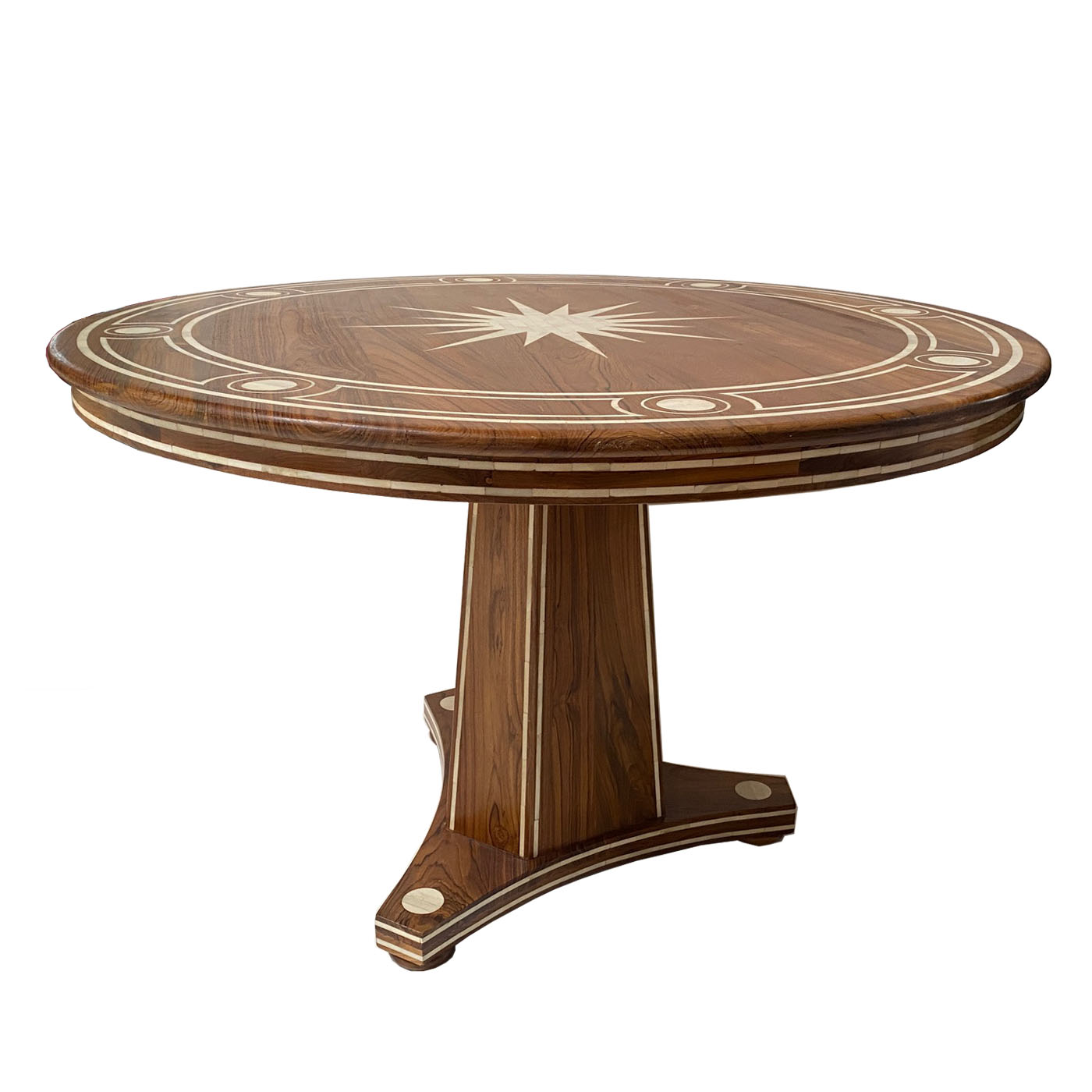 Starburst Inlay Dining Table